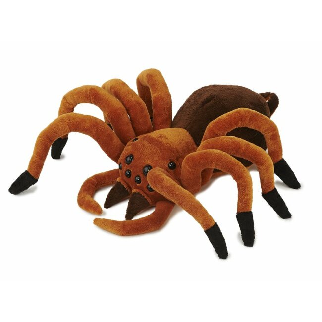 Plush spider brown circa 32 cm