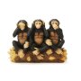 Polyresin Monkey Indian Wisdom Circa 14 cm
