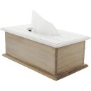 Witte Hart Landelijke Stijl Tissue Box