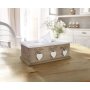 Witte Hart Landelijke Stijl Tissue Box