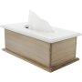 Witte Hart Landelijke Stijl Tissue Box