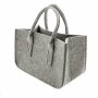 Felt bag Grey 44 x 24 x 22 cm
