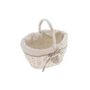 Ironing basket "Love heart", white