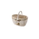 Ironing basket "Love heart", white