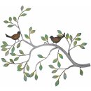 Wanddeko "Ast mit Vögeln", ca. 61 x 47 cm
