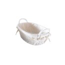 White filling basket. oval (bun basket)