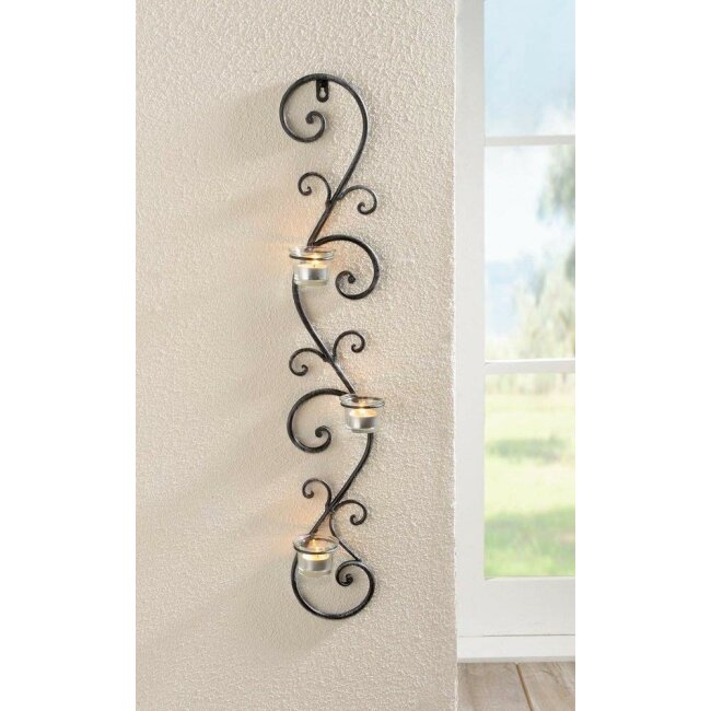 Wall candle holder "tendril