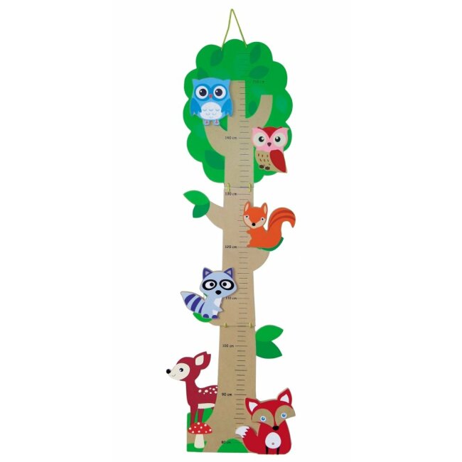 Measuring stick forest animals, foldable, scale from 80 - 155 cm