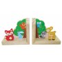 Bookends forest animals, set of 2, made of wood