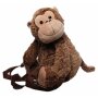 Children backpack, motif monkey, brown mottled