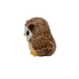 Cuddly toy owl Olbi, brown, 20 cm, cuddly toy