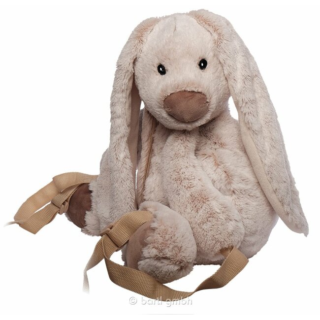Kinderrugzak, konijnenmotief, beige, ca. 40 cm