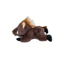 Cuddly toy wild boar Willi, brown, lying, 25 cm, cuddly toy