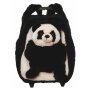 3in1 Kindertrolley, Rucksack, Schmusetier, Pandabär, schwarz/weiß