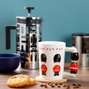 Keramik-Kaffee-Tasse London mit Wachmann als Griff