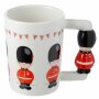 Ceramic coffee cup London with guard as handle