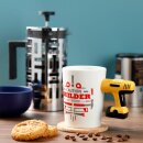 Coffee cup with drill handle