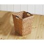 Wastebasket banana leaf on metal frame