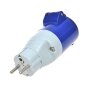 CEE Adapter Schuko auf CEE 200-250V, 16A, 3polig, 12 cm, Ip44 ideal für Camping…