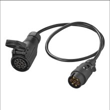 Câble de rallonge Câble adaptateur longueur 0,8 mètre prise voiture 7 pôles sur prise remorque 13 pôles prise caravane camping ...