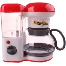 Coffee maker, water runs through, operating light active,...