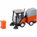 Toy sweeper with trailer, friction drive, light and sound...