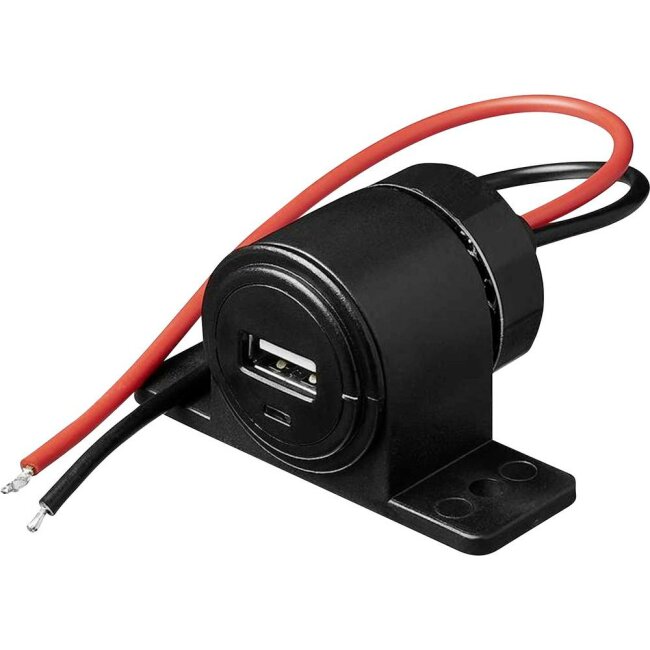 Body socket USB 2100mA 12V / 24V distributor car charger car plug