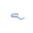 Chassis clamp for cable 28 mm steel silver 10 pieces