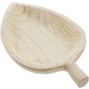 Bowl Wood in leaf shape from paulownia wood