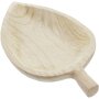 Bowl Wood in leaf shape from paulownia wood