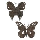 Pendentif mural Papillon, set de 2 pièces