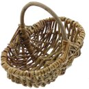 Small ironing basket Rustic natural willow