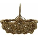 Small ironing basket Rustic natural willow