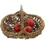 Kleine strijkmand Rustic van natuurlijk wilgenhout