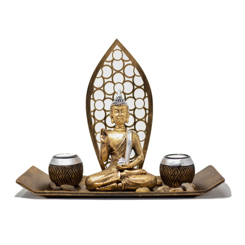 Buddha Set mit 2 Teelichthalter - Benera, 14,95 €