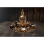 Buddha-Set f&uuml;r Teelichter in Gold, ca. 20 x 27 cm
