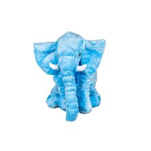 Elefant blau b=45cm h=40cm mit Decke 80*100cm