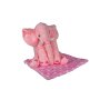 Elefant rosa b=45cm h=40cm mit Decke 80*100cm