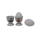 Egg cup set "MR. & MRS.", each approx. 6 cm in black box