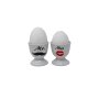 Egg cup set "MR. & MRS.", each approx. 6 cm in black box