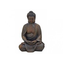 Buddha figure sitting 30cm in brown