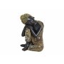 Black and gold Buddha figure 17cm