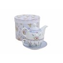 Tea set with lavender motif for one person | teapot, tea...