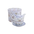 Tea set with lavender motif for one person | teapot, tea...