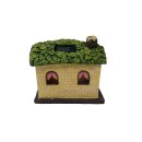 "Snack House" with dwarf and solar light, approx. 25 x 16 cm