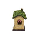 "Snack House" with dwarf and solar light, approx. 25 x 16 cm