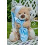 Sleep bear blue, about 30 cm