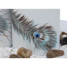 Blauer Teelichthalter