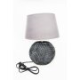 Lamp with wave opticsand gray shade, about 37.5 cm