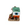 Vogelhuisje caravan, ca. 14 x 13,5 cm